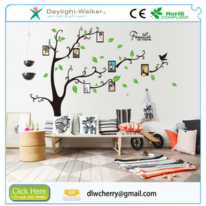 High Quality Colorful Photo Frame Family Tree Custom Vinyl Decal