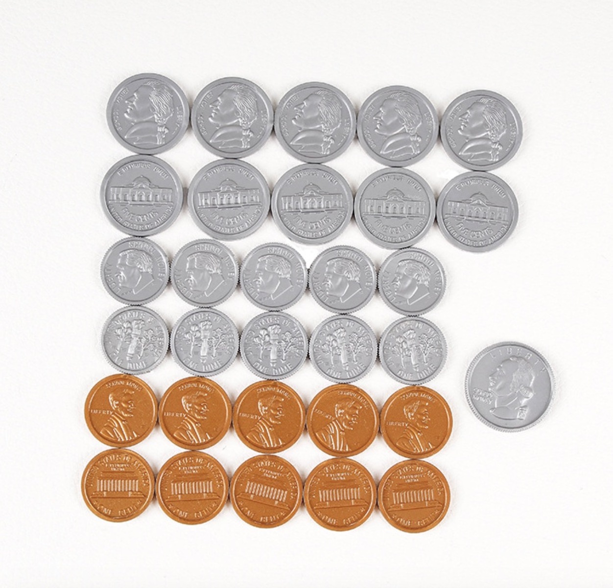 embossed print logo plastic coin token custom beer festival drink token golden silver coins