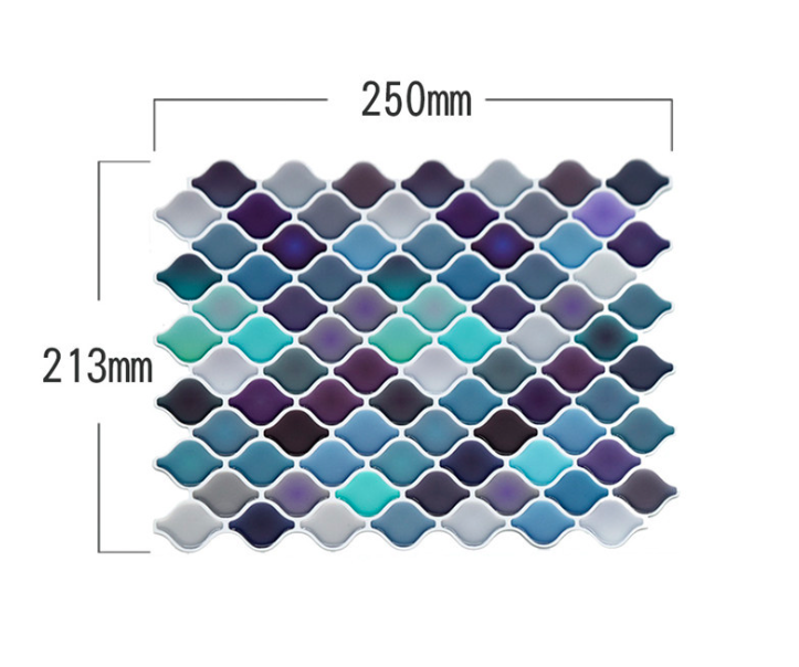 Zhejiang Top quality hot sales home decor Mexican 3D Mosaic Tile vinyl stickers Home decorative PVC Wall Sticker