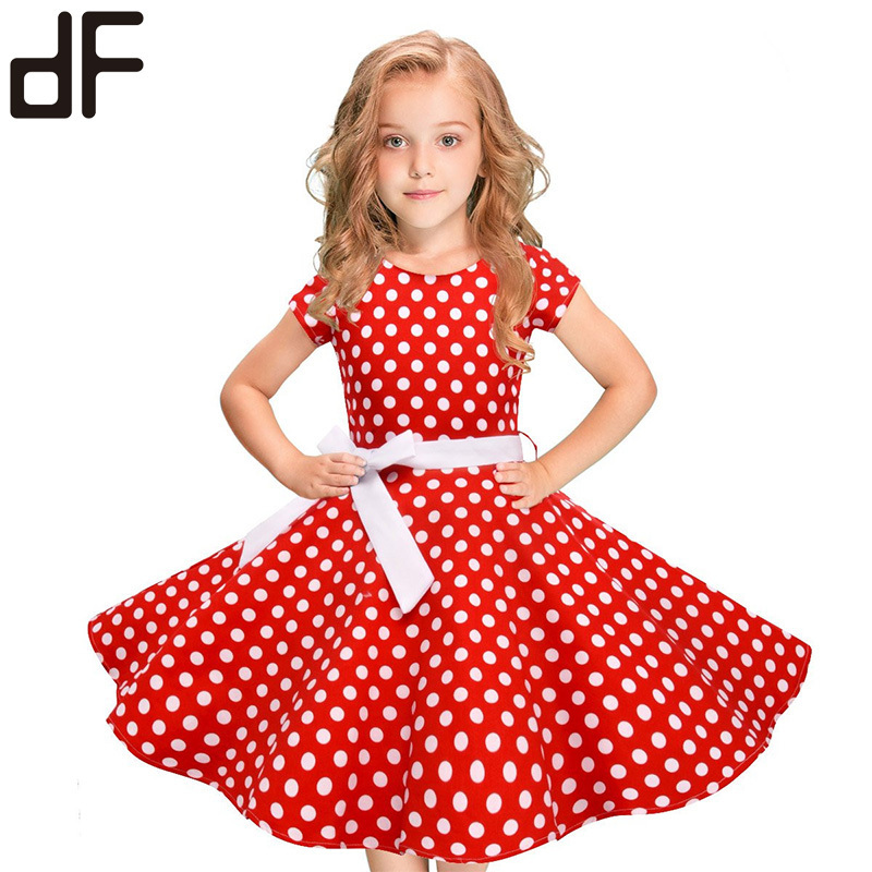 new arrival kids wear for girl sleeveless childrens summer print dresses little young girls princess children party dresses