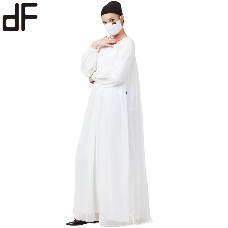 islamic clothing factory muslim  double layered beautiful fairy dress elastic cuff design abaya fashionable umbrella dress