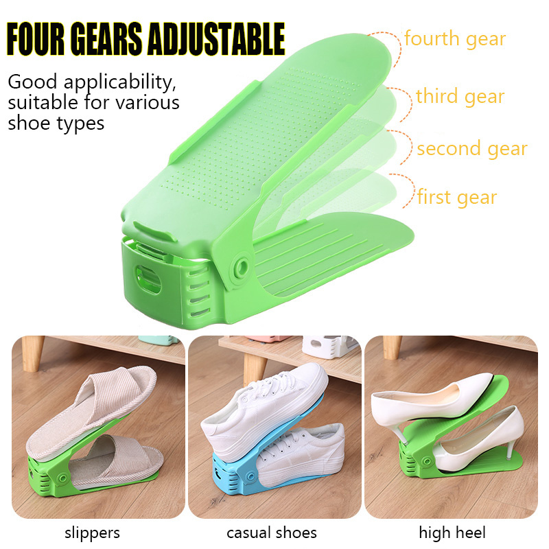 Creative Shoe Slot For Shoes Storage Oem Cheap Price Four-speed Adjustment Closet Shoe Organizer Rack organizador de closet