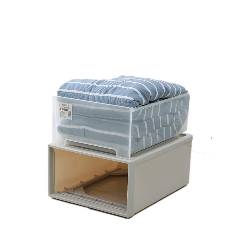 Foldable Clothes Storage Box Closet Dresser Drawer Baby Storage Container Plastic Cabinet With Drawer