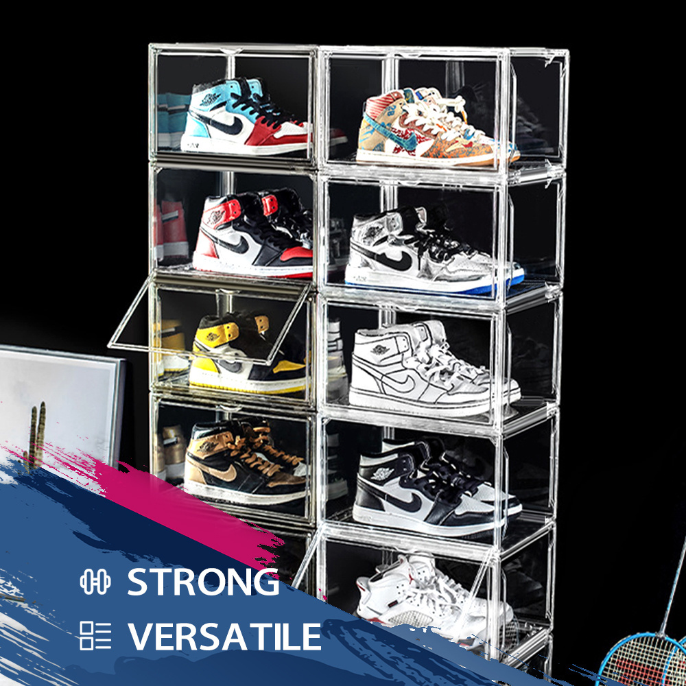 Hot Selling Factory Wholesale  Figures Storage Bins Clear Plastic Shoes Box  Sneakers Boxes