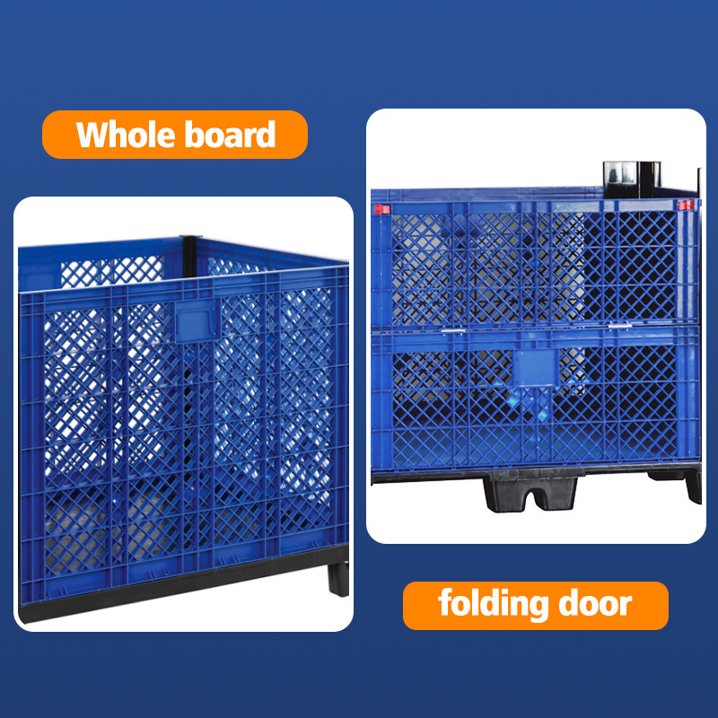 1200*1000mm Multifunction Large Industry Turnover Logistic Transport Plastic Container Plastic Pallet Box