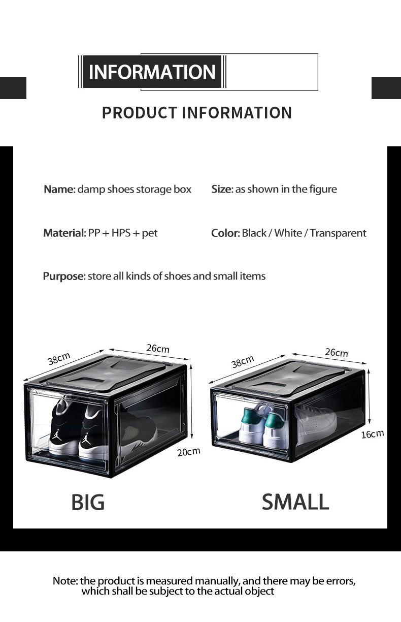 Shoe Box Clear Small Storage Container Shoe Containers Plastic Storage Box Container Plastic