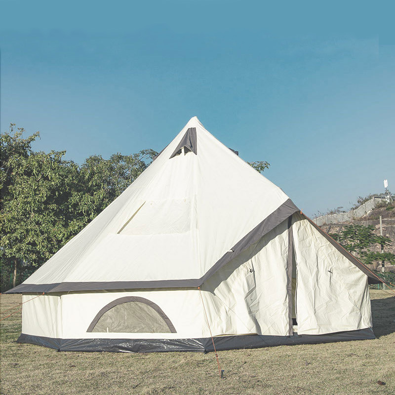 Tourist Bell Tent Big Cotton Canvas Waterproof Outdoor Camping Yurt House Gamping Tent Luxury Canvas Bell Tent