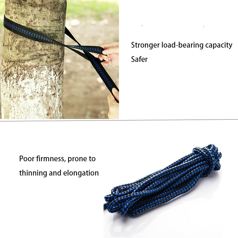 Pop-up Portable Camping  2 Person Mosquito Netting Ultralight Nylon Hanging Tree Hammock with Tree Straps