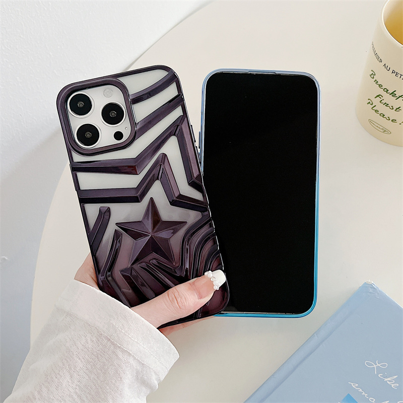 3D Colorful Wish Heart Case For 11Pro 11PM 12Pro 12PM  13Pro 13Promax 14Pro 14Promax 15Pro 15Promax  TPU Phone Back Cover Case