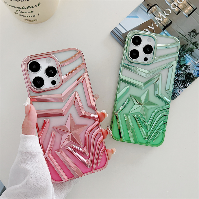 3D Colorful Wish Heart Case For 11Pro 11PM 12Pro 12PM  13Pro 13Promax 14Pro 14Promax 15Pro 15Promax  TPU Phone Back Cover Case