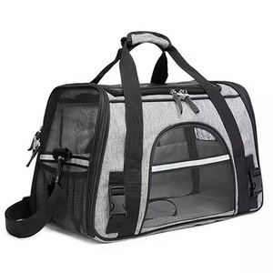 airline approved soft-sided portable pet backpack folding bag pet bag travel carrier cat carrying bag