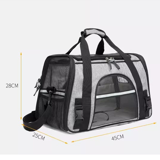 airline approved soft-sided portable pet backpack folding bag pet bag travel carrier cat carrying bag