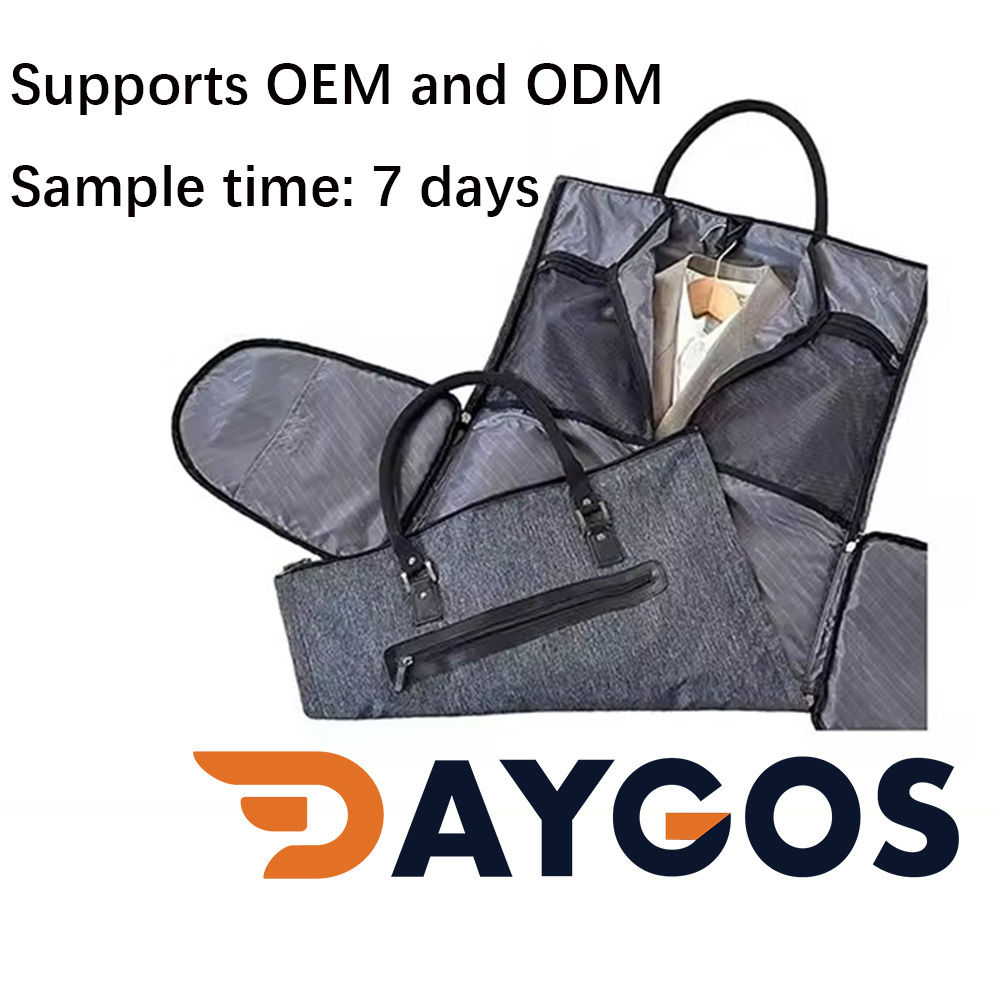 DAYGOS Custom Logo Luxury Travel Garment Travel Duffle Bag With Wheels Tote Garment Bag Suit Bag