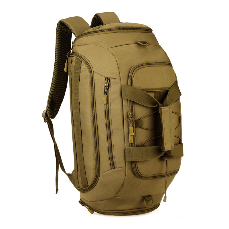 Men Sports Gym Backpack Molle Luggage Suitcase Outdoor Travel Camping Tactical Duffle Bag with Removable Shoulder Strap