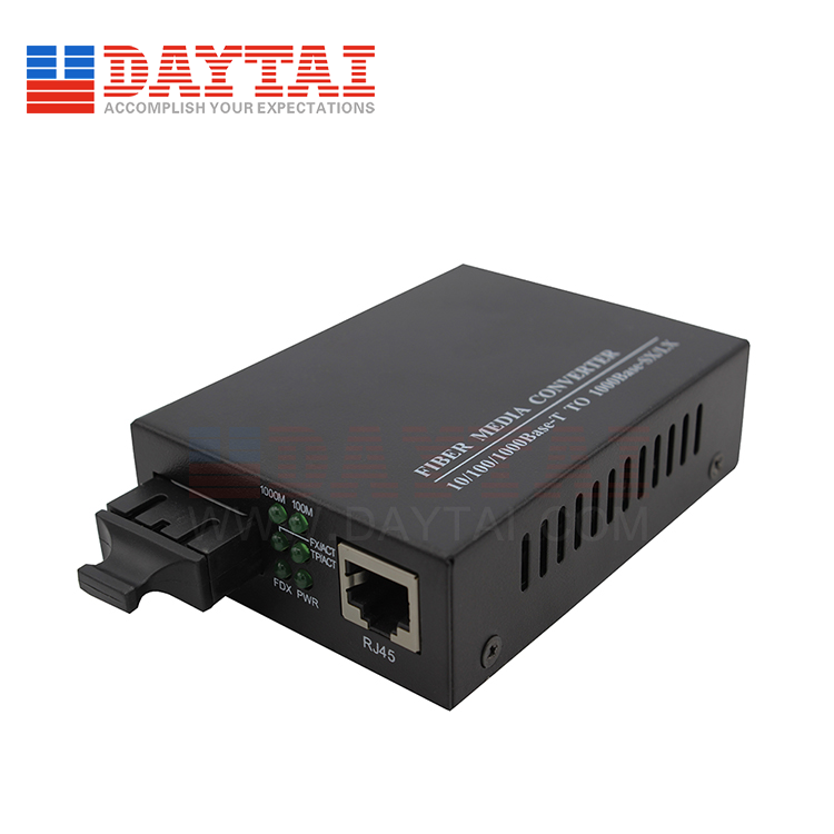 Gigabit Ethernet 10/100/1000m Fiber Optical Media Converter