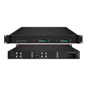 1 ASI & 16 IP (UDP/RTP) inputs for re-mux 1U 2 Way RF ASI IP CI-Receiver with 2 demodulation modules 4 CAM/CI Slots