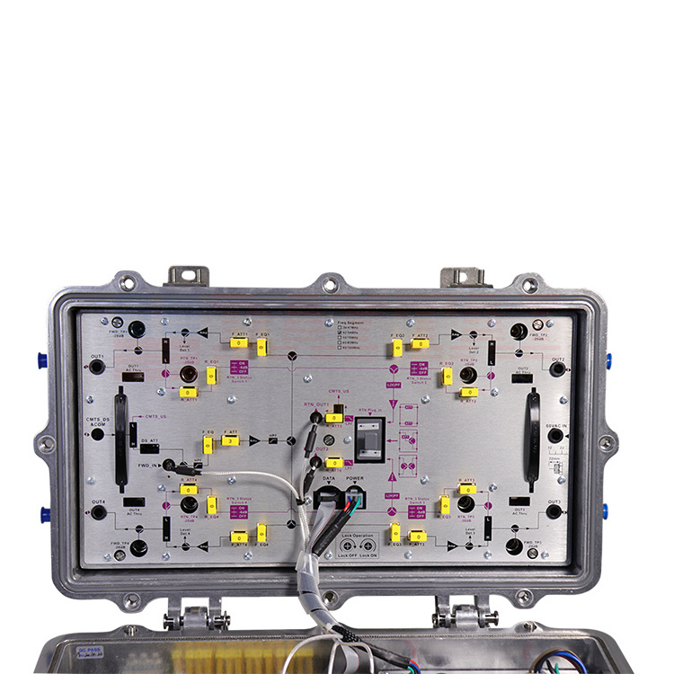 HFC Optical Workstation 4 Output Optical Node with Receiver Transmitter Modules