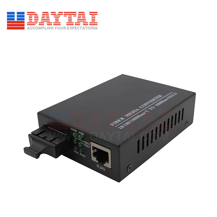 Gigabit Ethernet 10/100/1000m Fiber Optical Media Converter