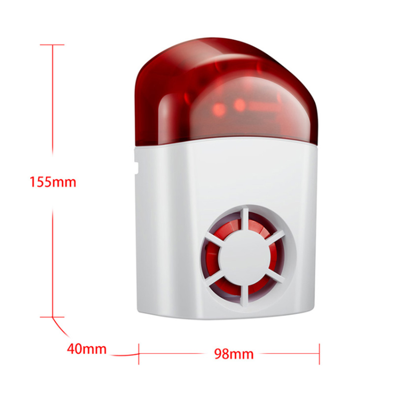 Wireless Waterproof Alarm Siren Indoor/Outdoor 120dB 433MHz Flash Light Work shop/warehouse/office wireless alarm lamp