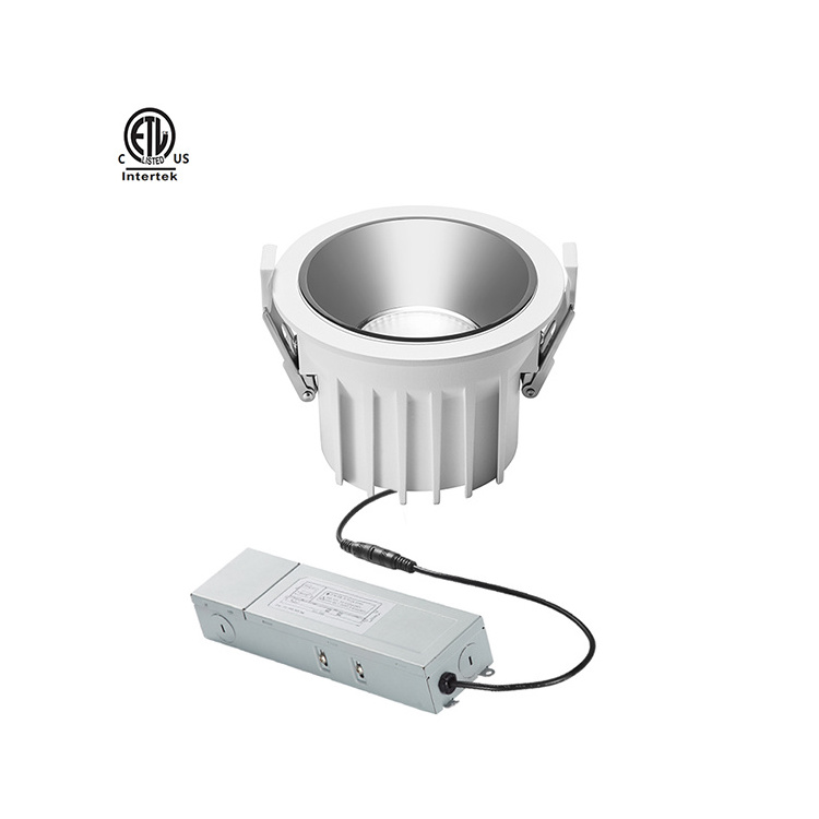 Venus IP54 series 12W 15W 20W 30W 40W 50W 55W Recessed LED Down light 4 inch 5 inch 6 inch 7 inch  8 inch ETL COB LED Downlight