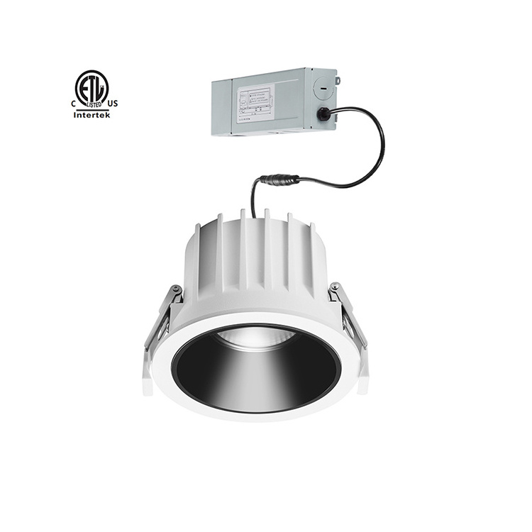 Venus IP54 series 12W 15W 20W 30W 40W 50W 55W Recessed LED Down light 4 inch 5 inch 6 inch 7 inch  8 inch ETL COB LED Downlight