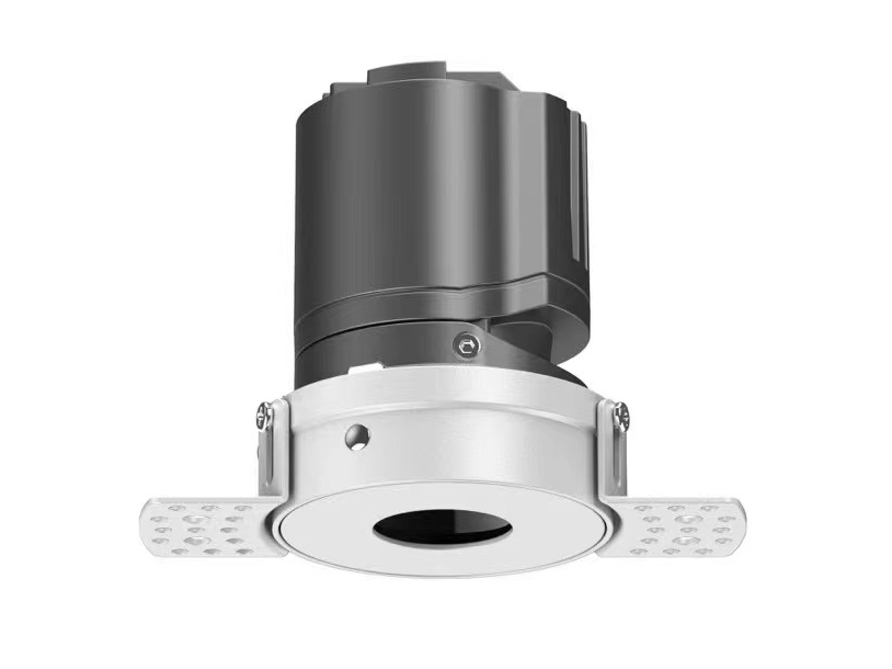 Aluminium Housing Dimmable Commercial Lighting Anti-Glare Ceiling Light 7W Recessed Trimless Round Downlight