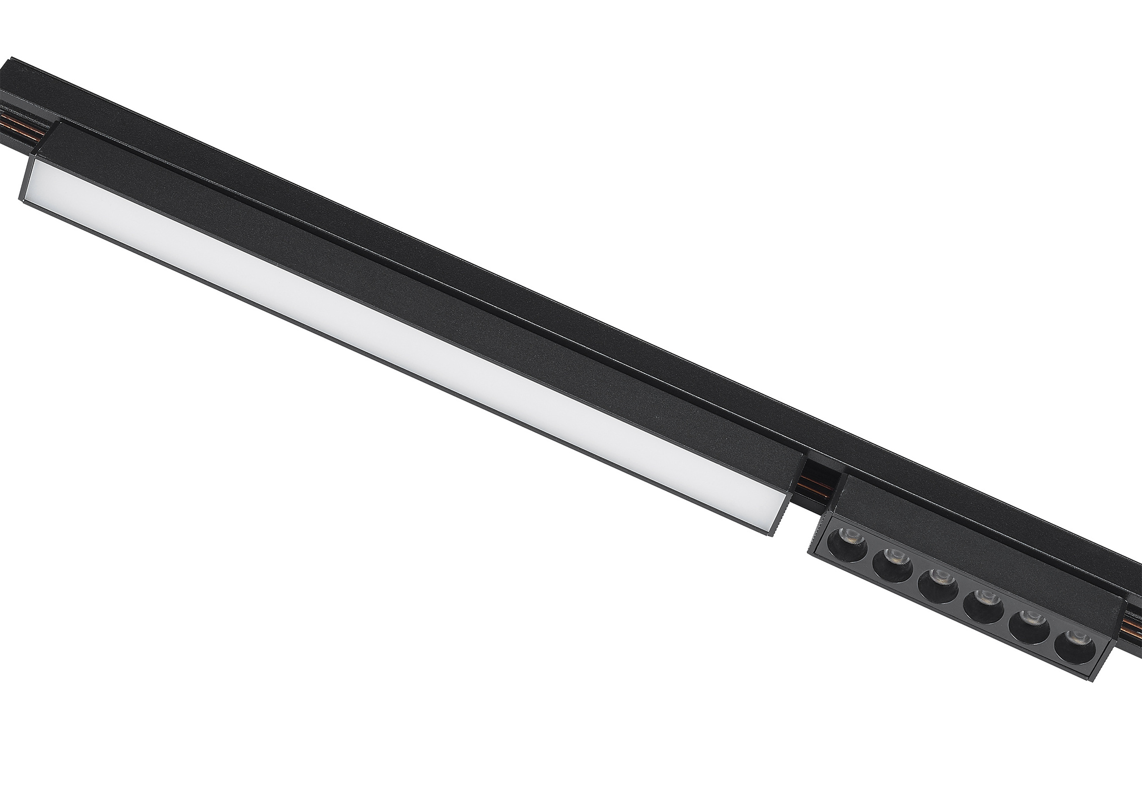 Modern 48v Embedded Rail Lighting System 1m 1.5m Recessed Led Linear Ultra Thin Magnetic Track Light LED Ceiling Light