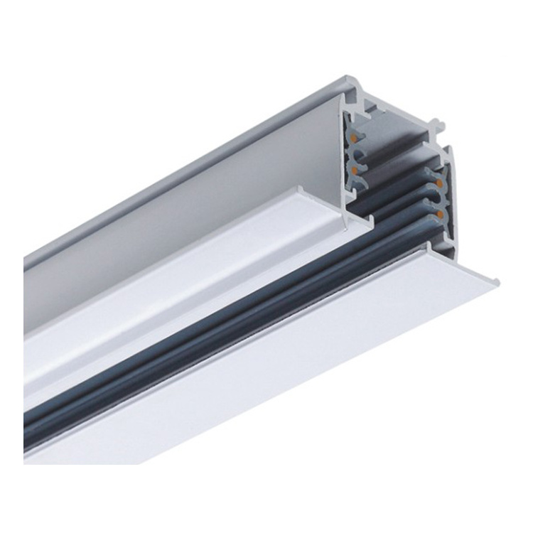 ETL CE Customized Brushed Nickel Aluminium Rail 2 Phase 3 Phase 4 Phase 2F 4F Led Track Light Accessories