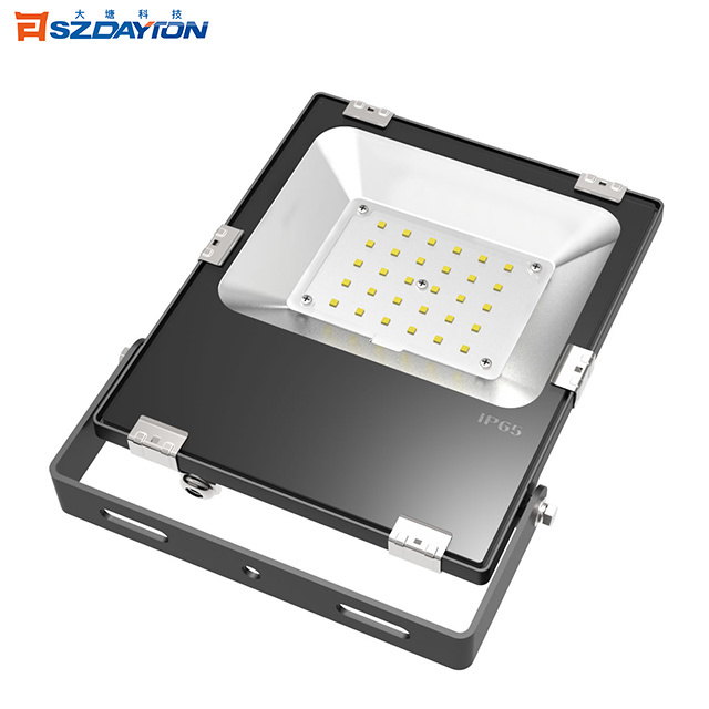 Outdoor Tennis Court Basketball Court Football Court 200W LED Flood Light DIALux Lighting Design