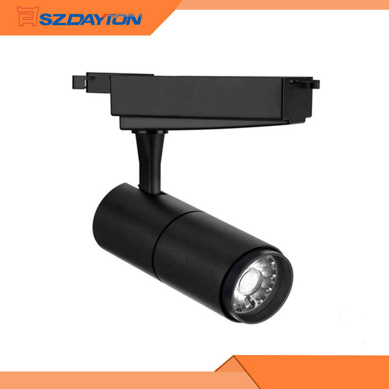 30w High Cri Cob High Lumen Rail Spot Light Led Track Lights For Commercial Lighting Clothing Shop