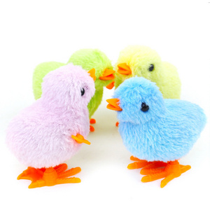 Simulated Electric Stffed Toy On Chain Walking Chicken Plush Toy For Children Gift