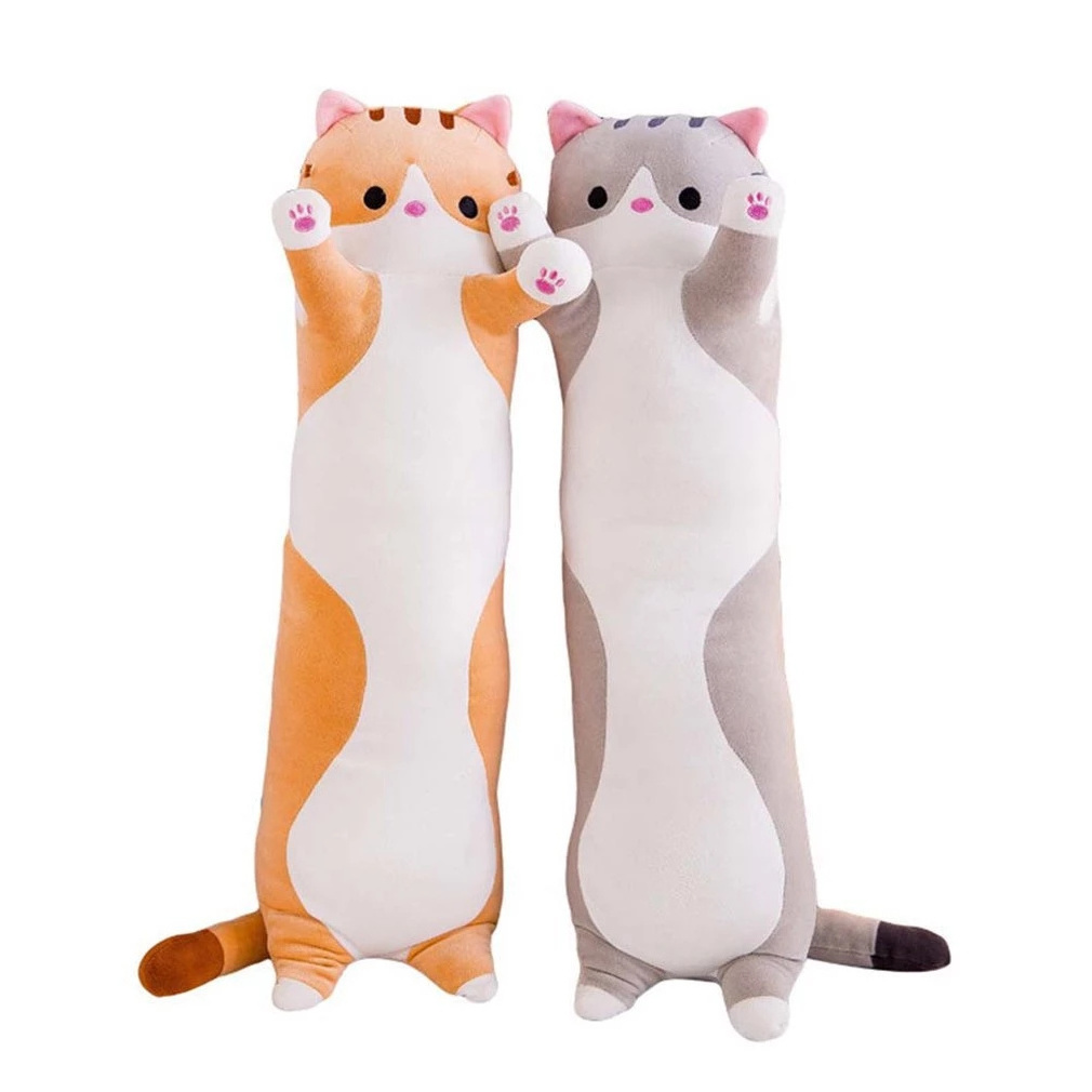 Toys Soft Cat Big Hugging Plush Pillow Cartoon Long Cat Kitten Legs Pillow Sleeping Companion Bolster Toys