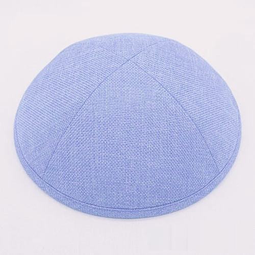 Jewish Muslim Velvet Suede Custom Embroidery Logo Yarmulka Kippah Topper Kippah Custom Logo Satin Kippot Hat For Men