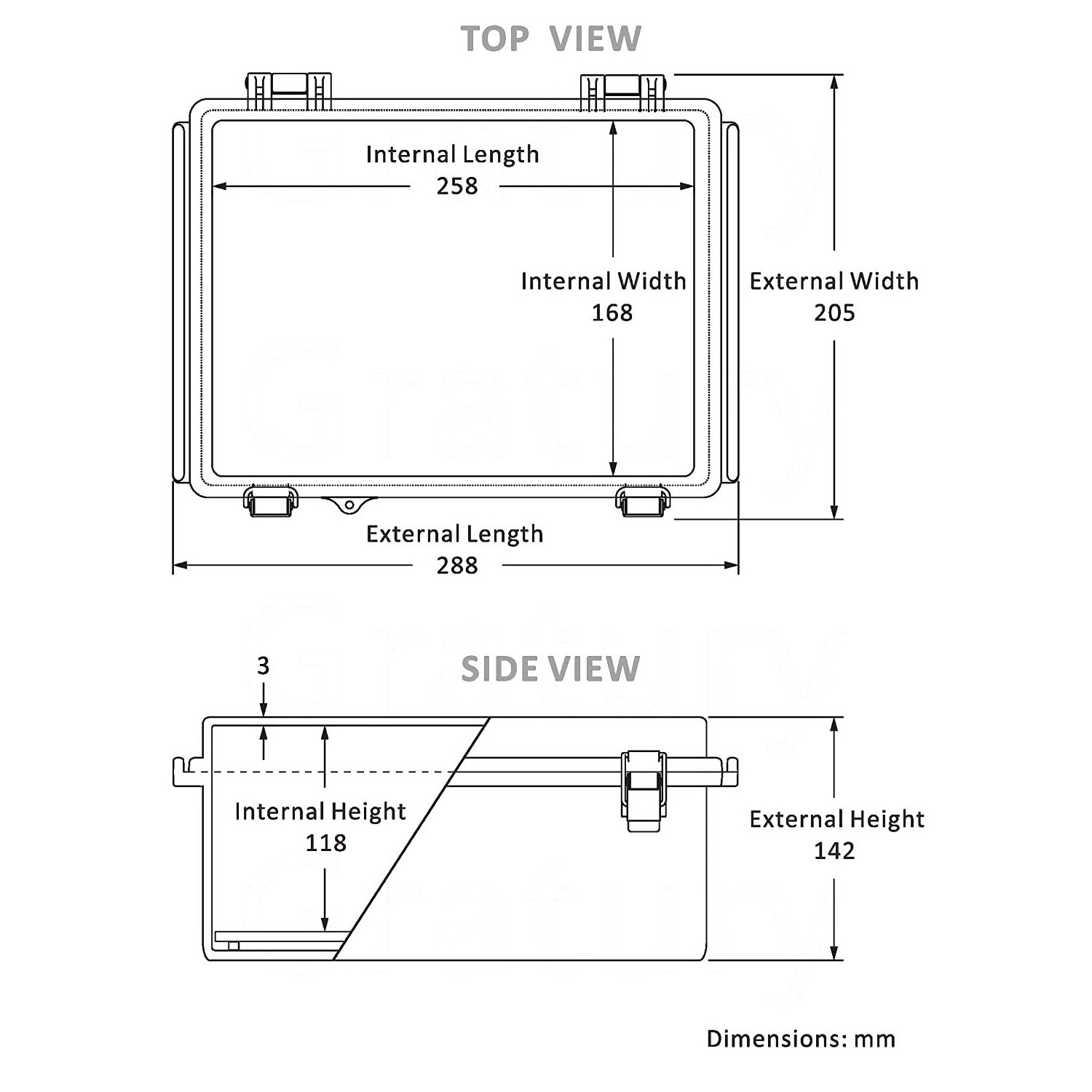 stainless steel outdoor tv enclosure Junction Box weatherproof enclosure Hinged Grey Cover Includes Mounting Plate Wall Bracket