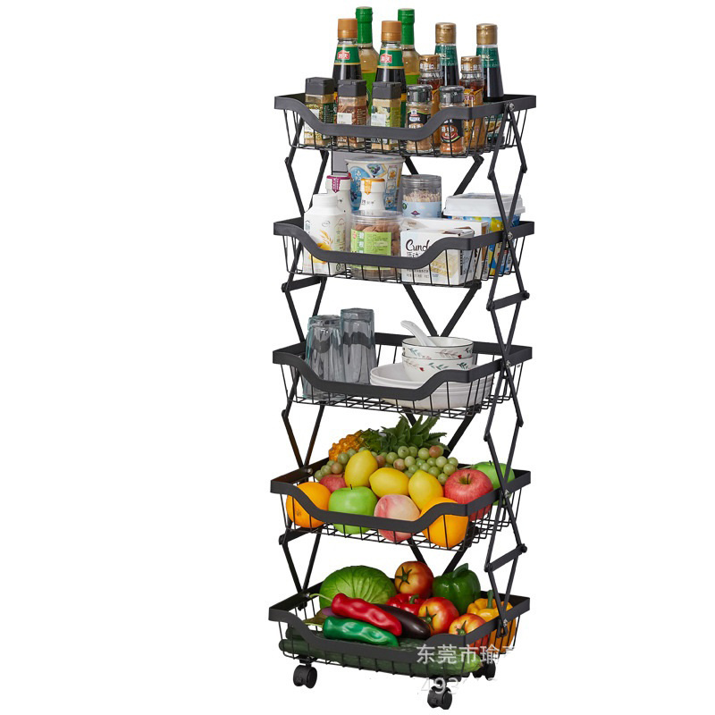 OEM Metal foldable shelf folding Kitchen Storage Rack Stainless Steel Aluminum storages racks workshop rack