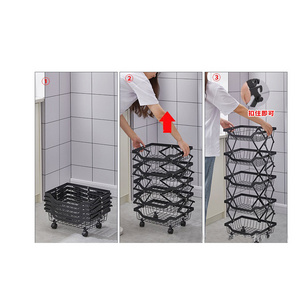 OEM Metal foldable shelf folding Kitchen Storage Rack Stainless Steel Aluminum storages racks workshop rack