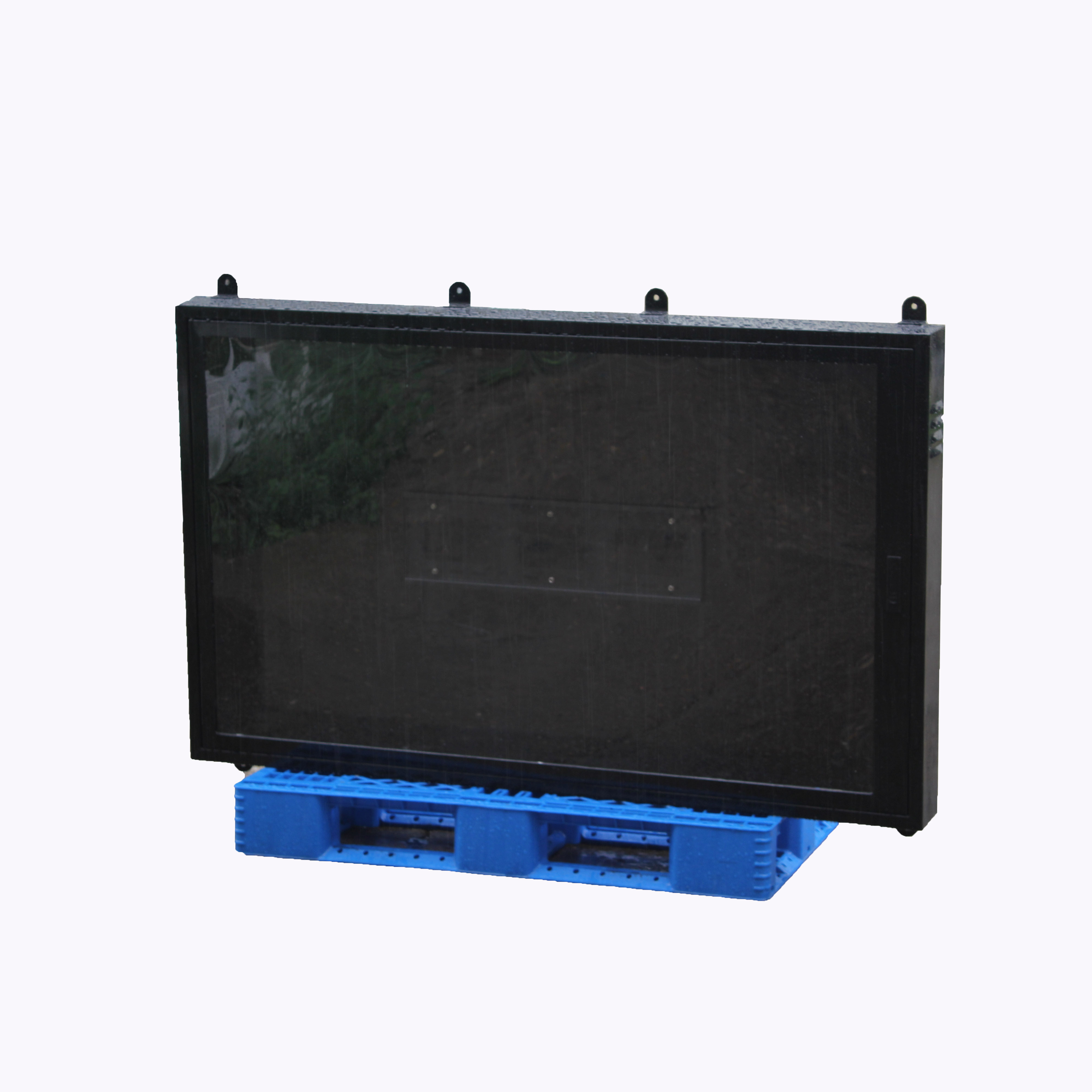 Outdoor TV Enclosure Carbon Steel Wall Mounting TV Case Hard Cover Weatherproof Protection Shell