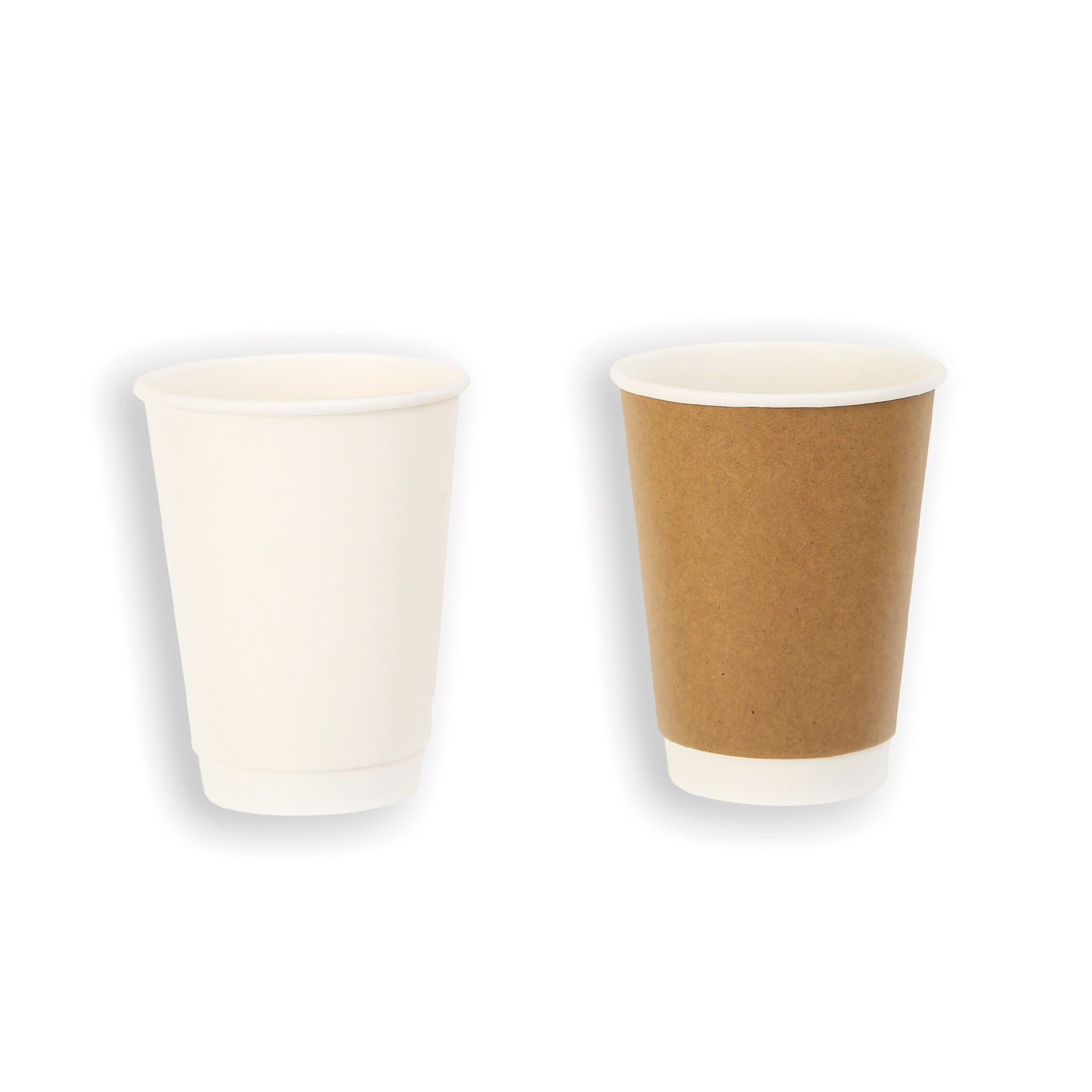 Customized disposable double-layer coffee paper cup with thermal insulation and anti scalding thickened paper cup