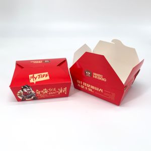 Custom Logo Kraft Paper Lunch Box Disposable Takeaway Fast Food Packaging for Bread and Cookies with Custom Printing