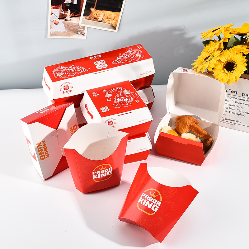 Wholesale Disposable Paper Burger Take out Box