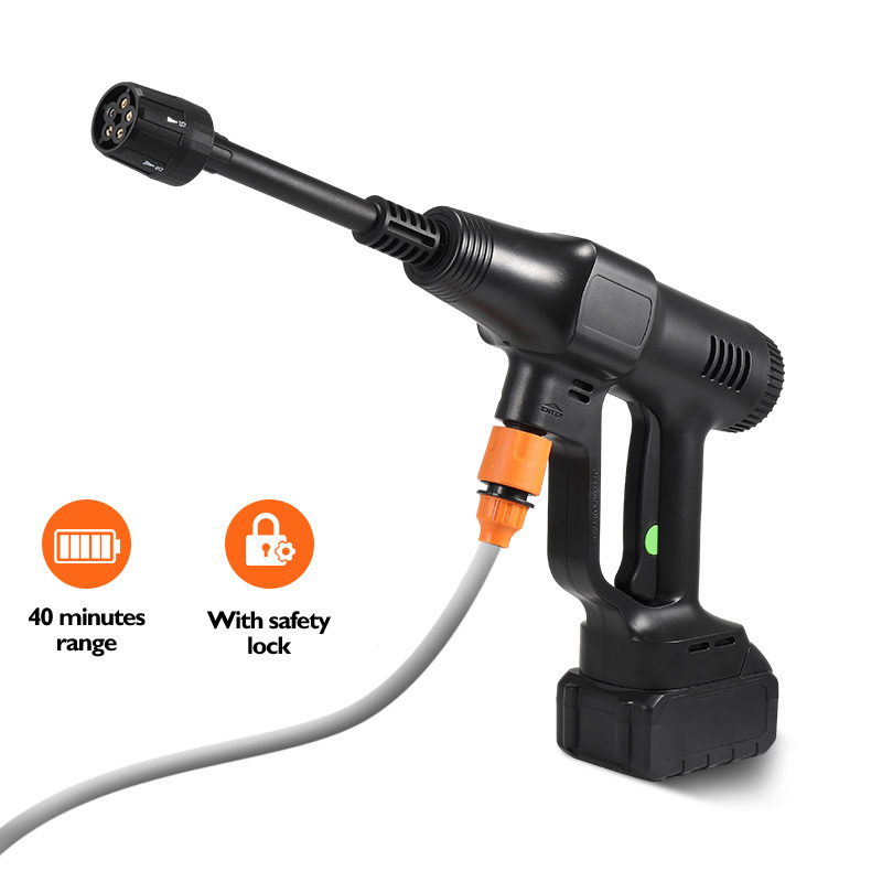 6 in 1 nozzle cordless car pressure washer wireless portable high pressure car washer sprayer