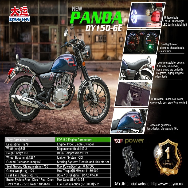 The newly launched gasoline motorcycle Panda with excellent design in DAYUN2023