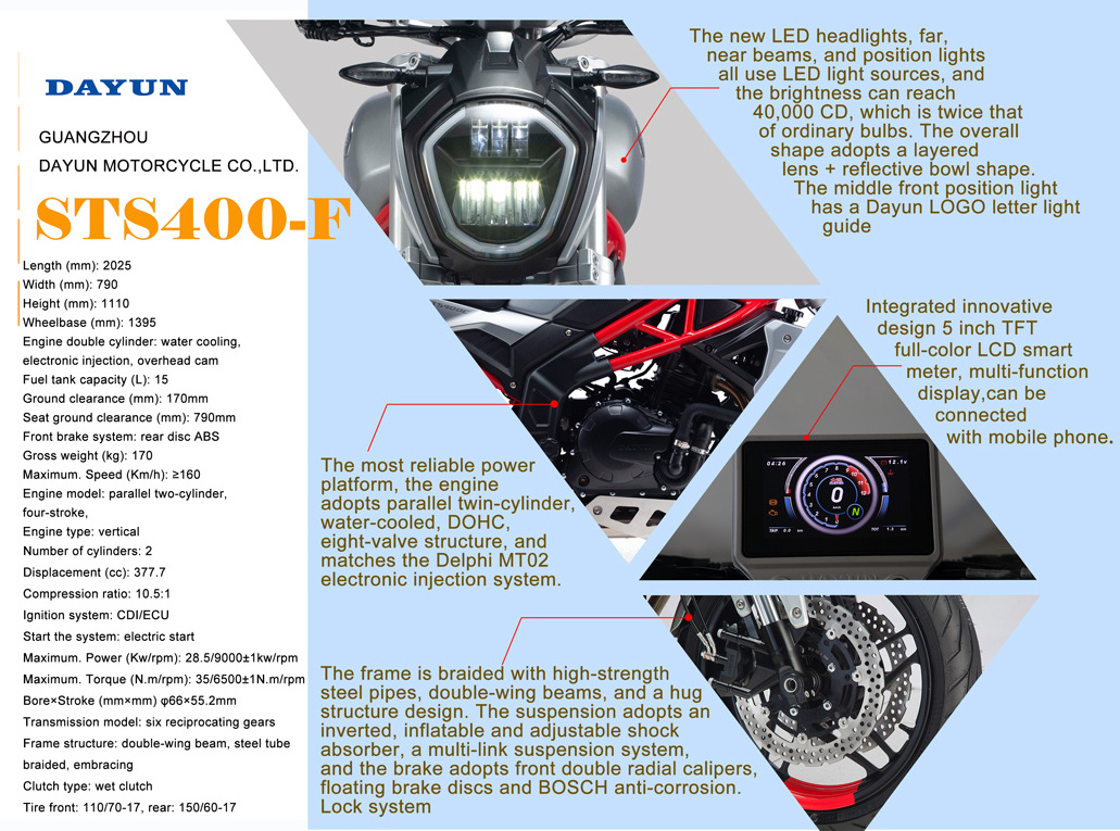 400CC TWIN CYLINDER ENGINE MOTORCYCLE