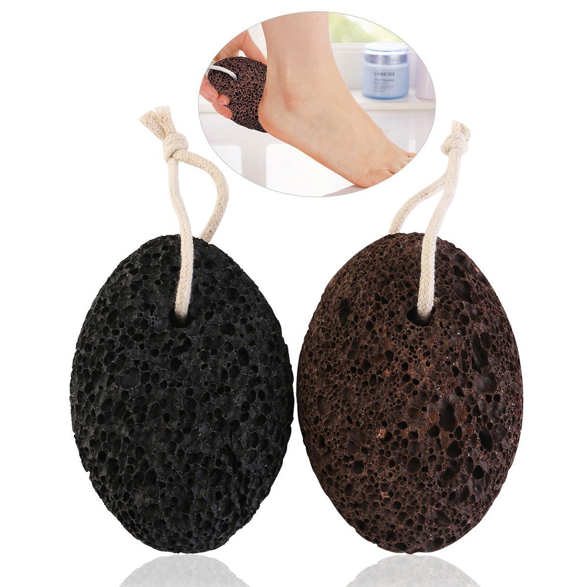 Volcanic Stone Rubbing Stone Foot Grinders Fot Scrubbing Foot File Hand Held Scrubber Foot Pedicure Health Care