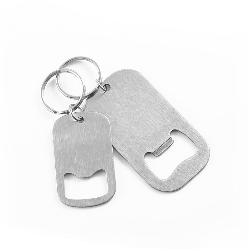 Beer Opener's Stainless Steel Sublimation Can Metal Bottle Opener Mini Keychain Lid Openers Speed Key Chain Custom Bottle Opener