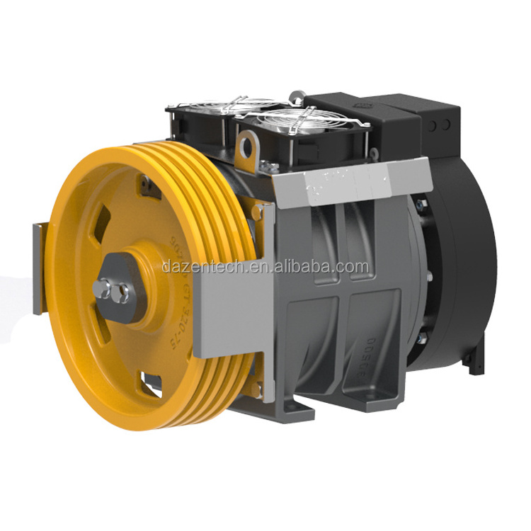 Montanari Gearless Elevator Motor Elevator Traction Machine