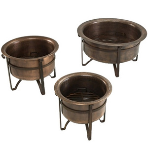 Outdoor Fire Bowl Wood Burning Extra Large Round Fire Pit Heavy Duty Metal Fireplace for Charcoal Burning