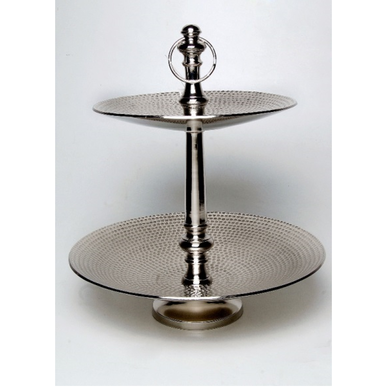 Shiny Finishing Round Shape Top Cake Stand For Christmas Party Cake Plate At Low Price