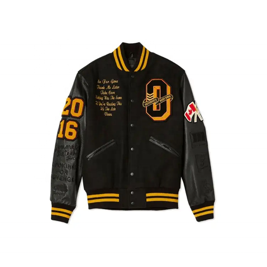 Custom Wholesale Cheap price Polyester Satin Varsity Bomber Baseball Winter Jacket Lakers Jacket Bulls Jacket