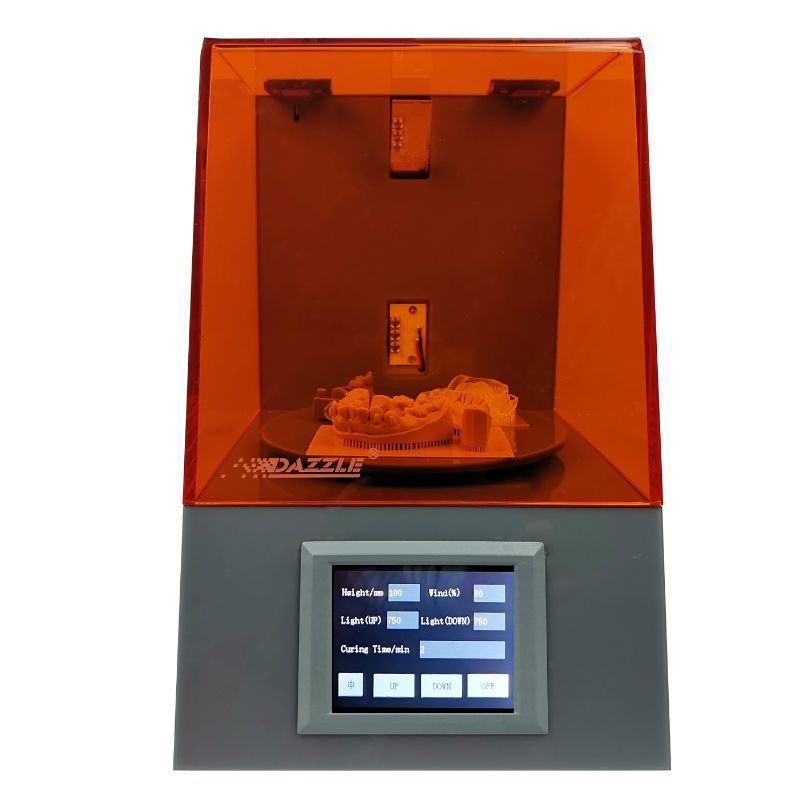 DAZZLE Resin UV Cure Chamber LED Light Dryer Box Curing Unit Lamp 3D Printing Post-curing Machine Dental Jewelry 405nm 100-240V